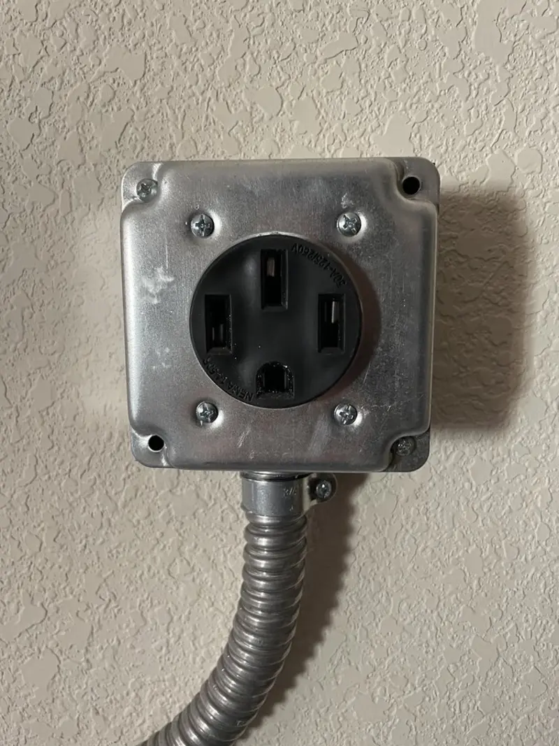 NEMA 14-50 outlet installed for Smart Home Electrical in Winthrop